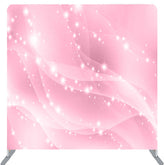 Lofaris Light Pink Silky Glitter Elements Backdrop For Party